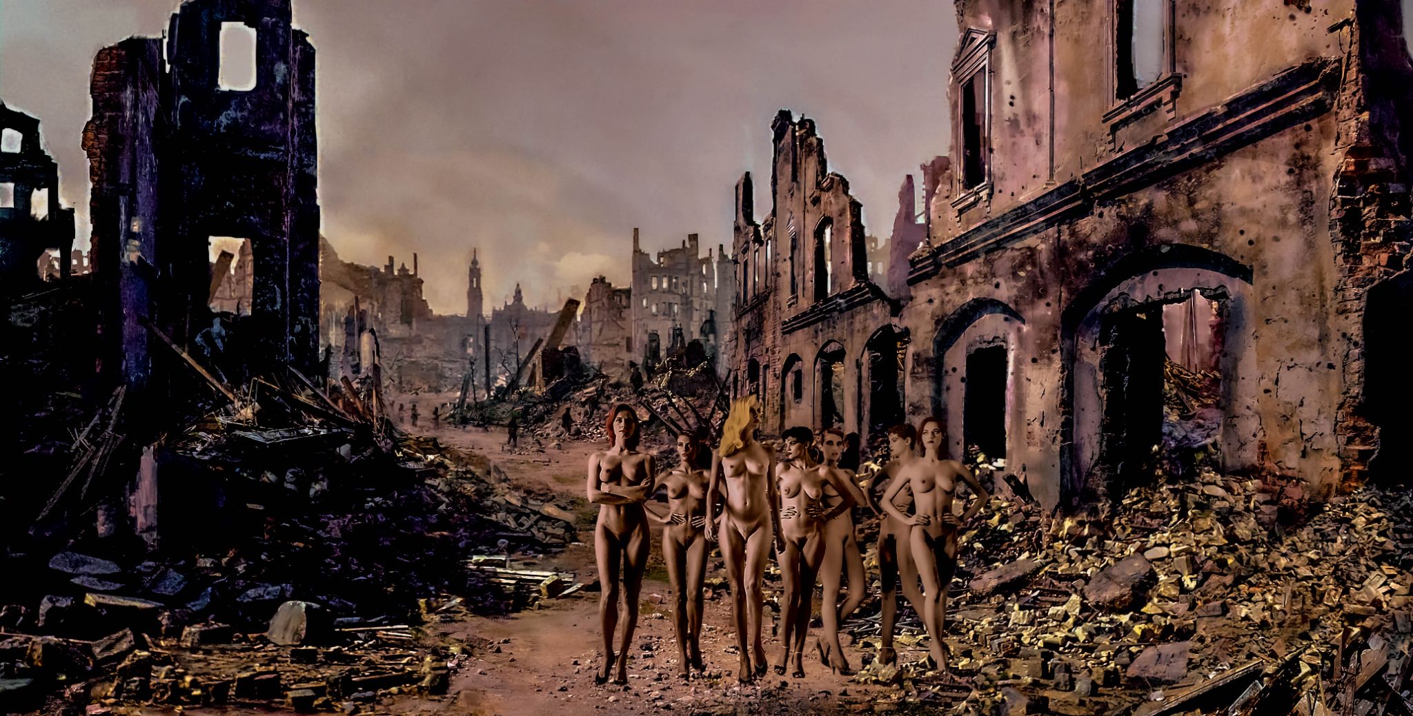 Naked in the ruins of a world
